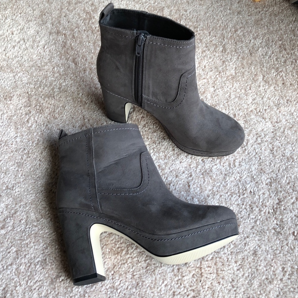 H&M Gray Platform Boots